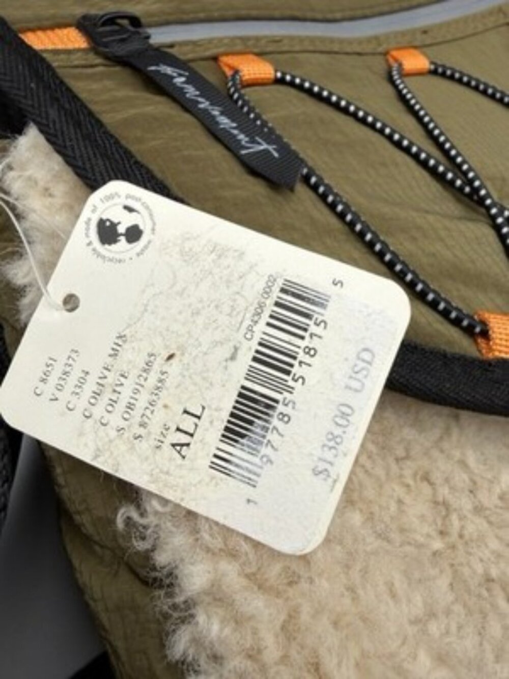 NWT Free People Movement Playoff Sherpa Messenger Bag Olive Green Adult Utility - Picture 4 of 9